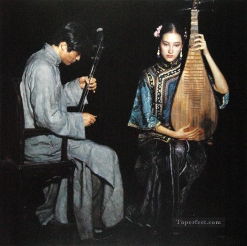 150の主題の芸術作品 Painting - ラブソング 1995 中国のチェン・イーフェイ